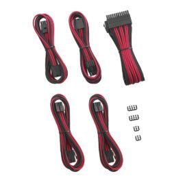 CableMod PRO ModFlex Cable Extension Kit - 8+8 Series - BLACK / RED