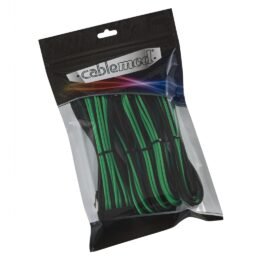 CableMod Classic ModFlex Cable Extension Kit - 8+6 Series - BLACK / GREEN