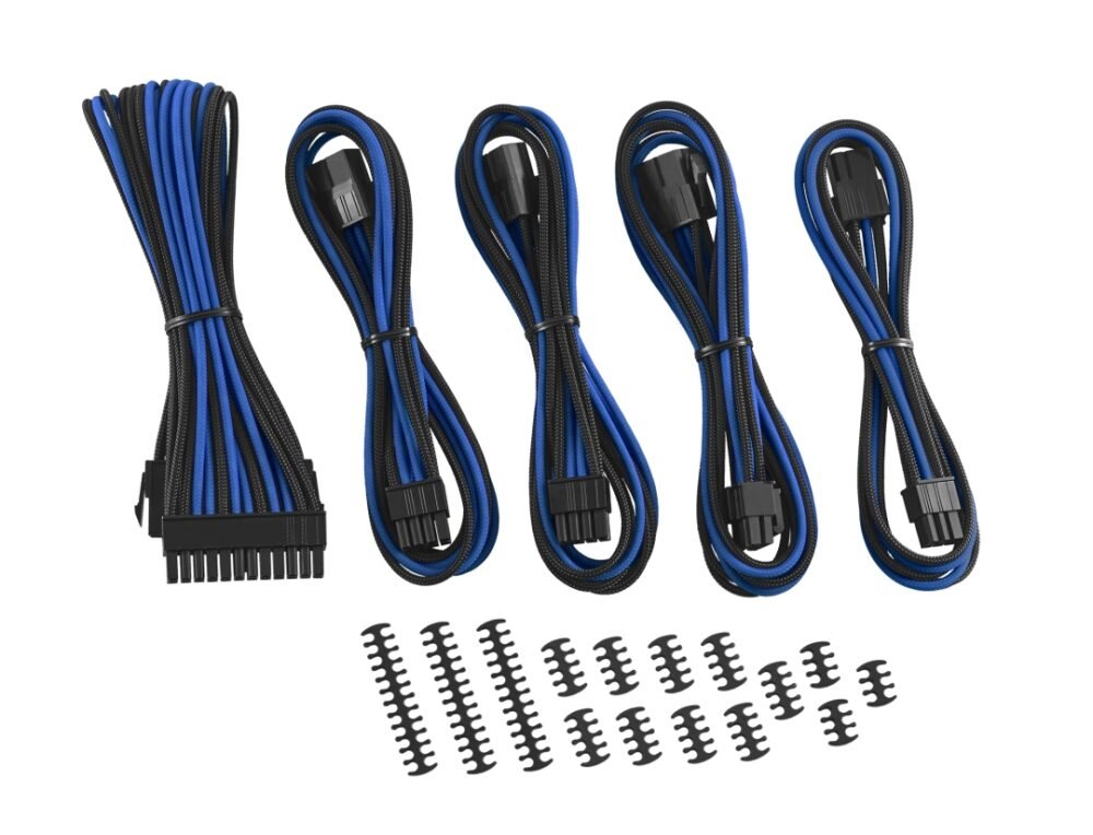 CableMod Classic ModMesh Cable Extension Kit - 8+6 Series - BLACK / BLUE