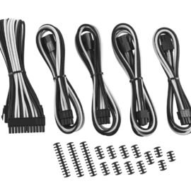 CableMod Classic ModMesh Cable Extension Kit - 8+6 Series - BLACK / WHITE