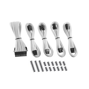 Kit D'extension Câbles Modulaires CableMod Classic ModMesh - Série 8+8 Broches - Blanc - Pour Alimentation PC