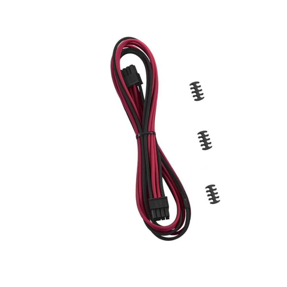 CableMod C-Series Classic ModMesh 8-pin PCI-e Cable for Corsair RM (Black Label) / RMi / RMx (Black + Red, 60cm)