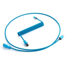 CableMod Pro Coiled Keyboard Cable (Spectrum Blue, USB A to USB Type C, 150cm)