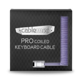 CableMod Pro Coiled Keyboard Cable (Rum Raisin, USB A to USB Type C, 150cm)
