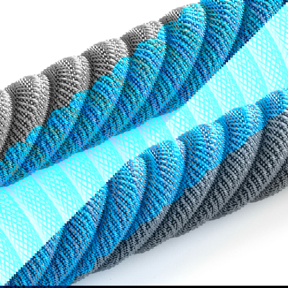 CableMod Pro Coiled Keyboard Cable (Spectrum Blue, USB A to Micro USB