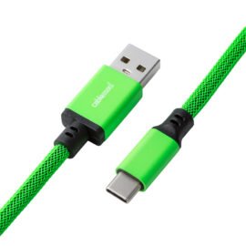 CableMod Pro Straight Keyboard Cable (Viper Green, USB A to USB Type C, 150cm)