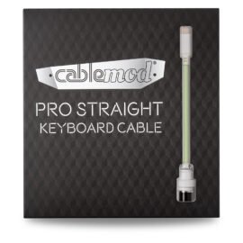 CableMod Pro Straight Keyboard Cable (Lime Sorbet, USB A to USB Type C, 150cm)