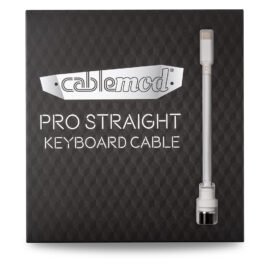 CableMod Pro Straight Keyboard Cable (Glacier White, USB A to USB Type C, 150cm)