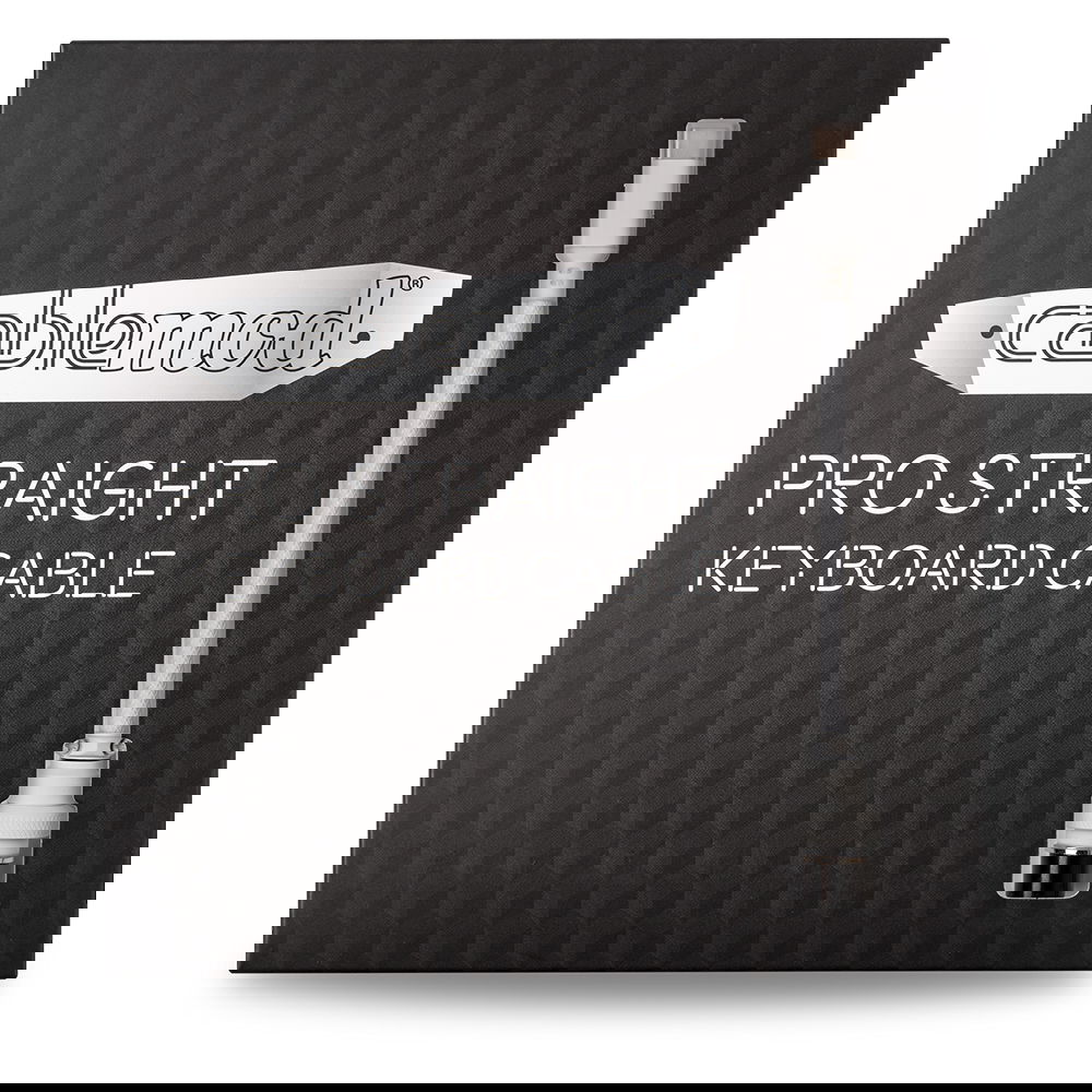 CableMod Pro Straight Keyboard Cable (Glacier White, USB A