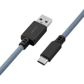 CableMod Pro Coiled Keyboard Cable - GMK Fitness Studio Edition (RAL2606015, USB A to USB Type C, 150cm)