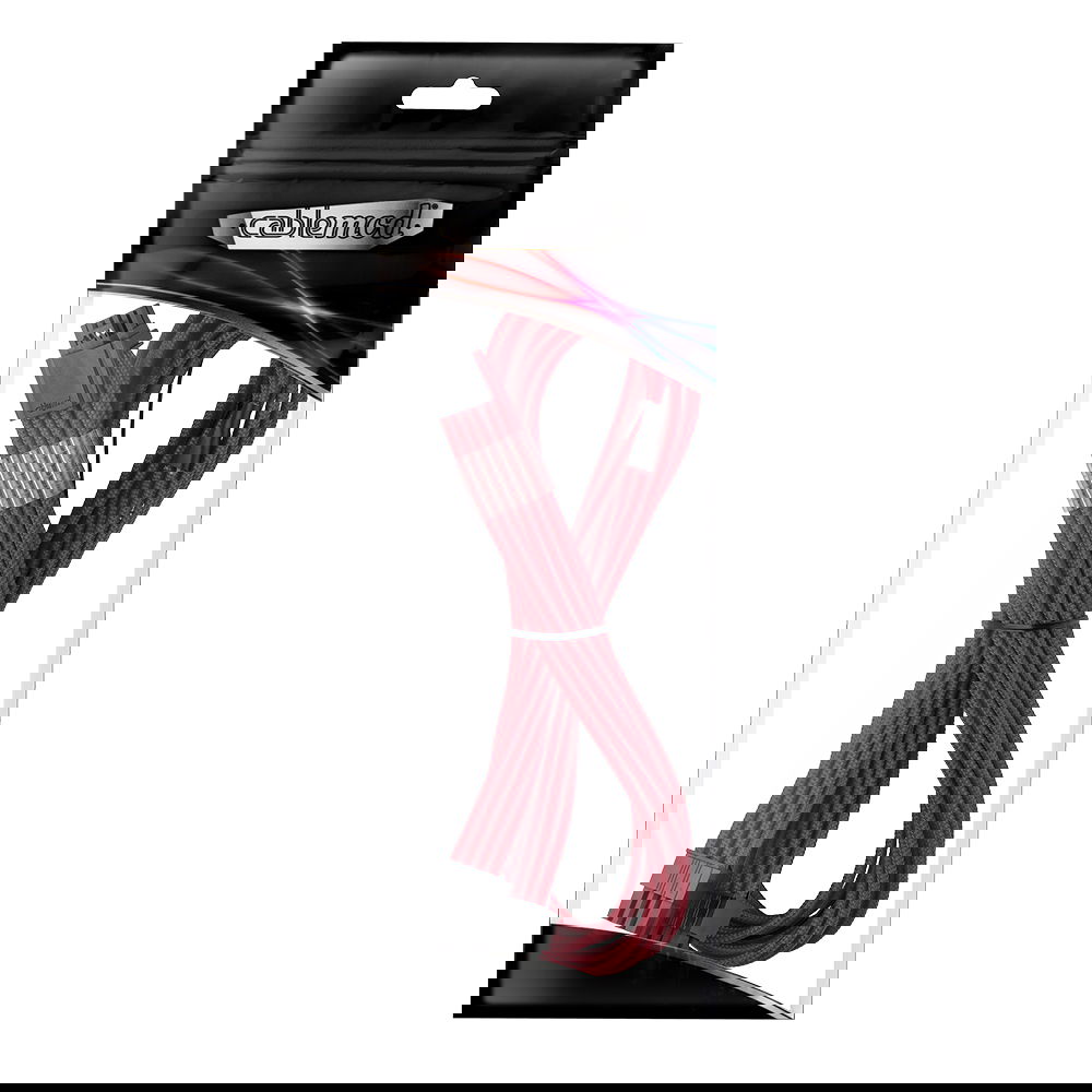 CableMod Pro ModMesh C-Series Kit 赤 CableMod C-Series PRO ModMesh Cable Kit for Corsair RM